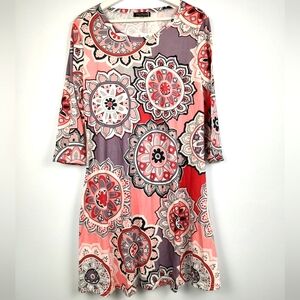 Suvimuga Pink Side Pocket Shift Dress, Size L